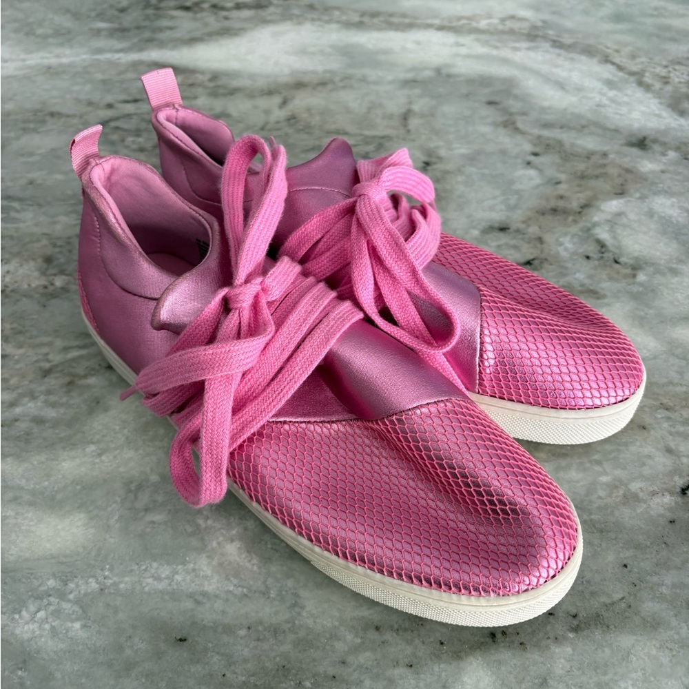 Brash Designer Womens Hot Pink Casual Sneakers - Size 5.5 US